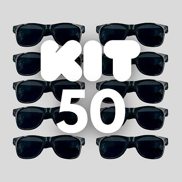 KIT 50 BALLON PRETO