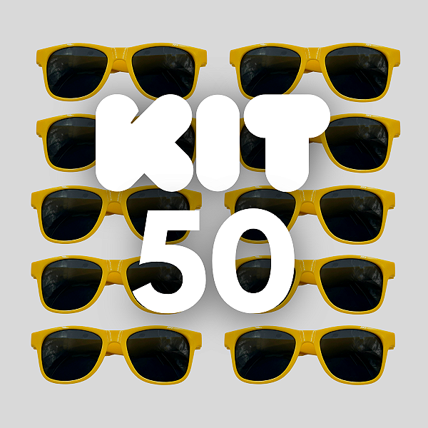 KIT 50 BALLON FESTA AMARELO