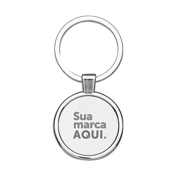CHAVEIRO METAL REDONDO MEDALHA