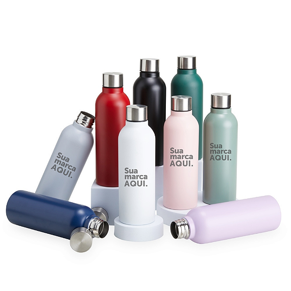 GARRAFA INOX BOTTOM COLORS 800ML