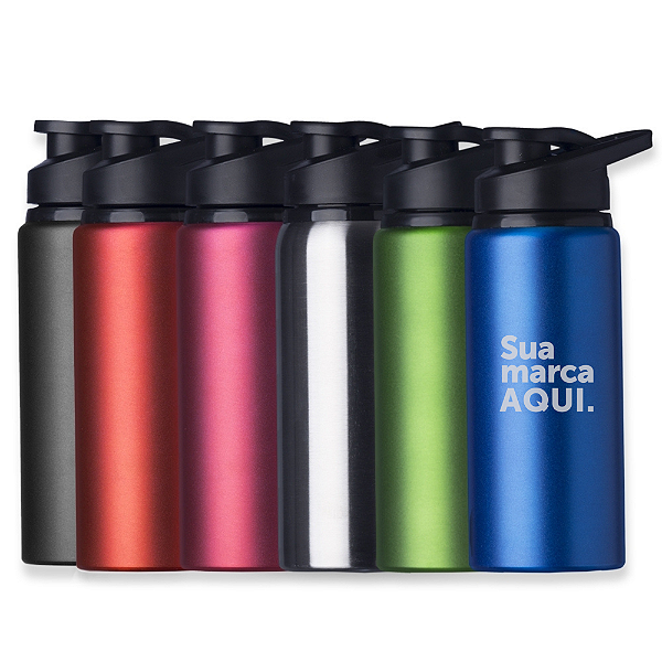 GARRAFA SQUEEZE ALUMÍNIO 650ML