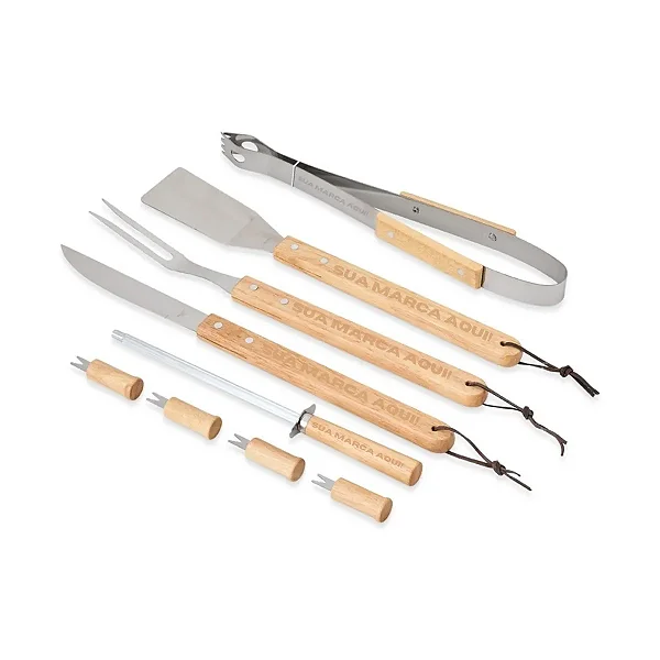KIT CHURRASCO 9 PEÇAS