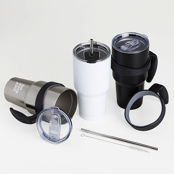 CANECA TÉRMICA INOX 800ML GARRAFA