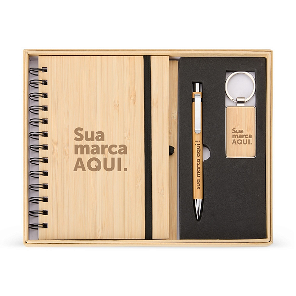 KIT EXECUTIVO ECO BAMBU 3 PEÇAS