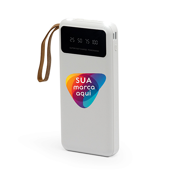 POWER BANK 10.000MAH COM LANTERNA E MULTISSAÍDAS 2.0