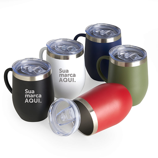 CANECA CUIA TÉRMICA INOX 350ML