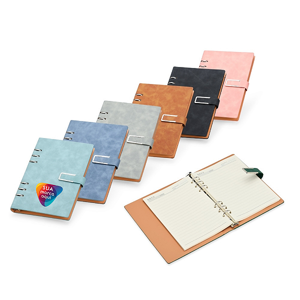 CADERNO FICHÁRIO ELEGANTE 119 FOLHAS