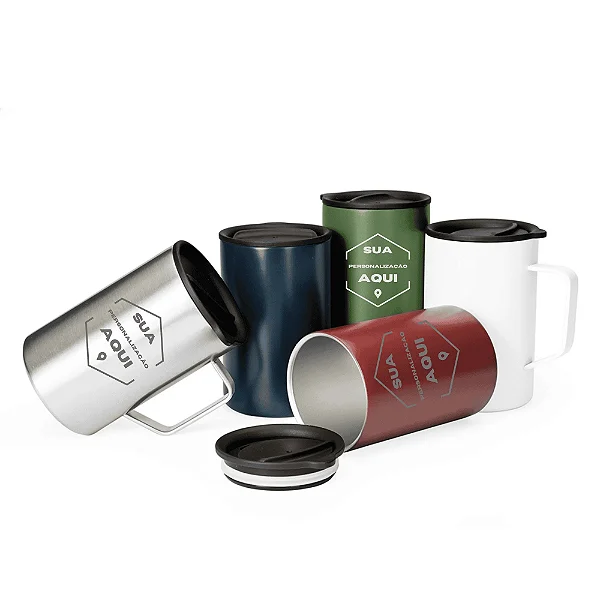 CANECA ISOTÉRMICA INOX 350ML