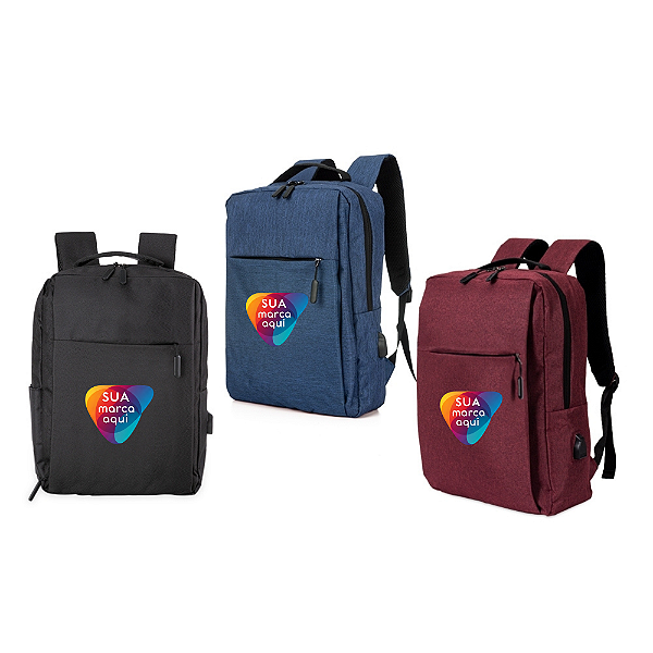 MOCHILA DE NYLON USB BARI 20L