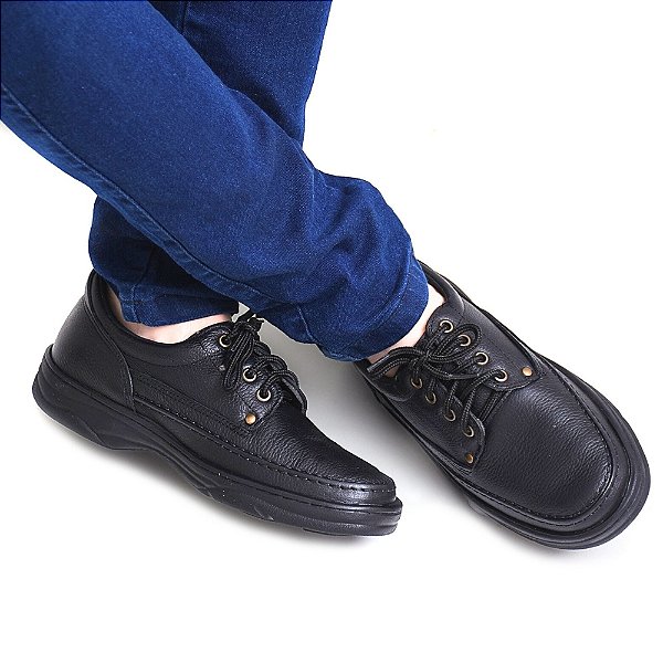 Sapato Masculino Social Oxford Conforto Em Couro Legítimo