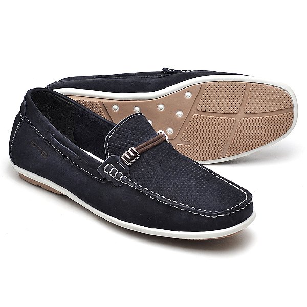 Mocassim Masculino Casual Drive Em Couro Legítimo