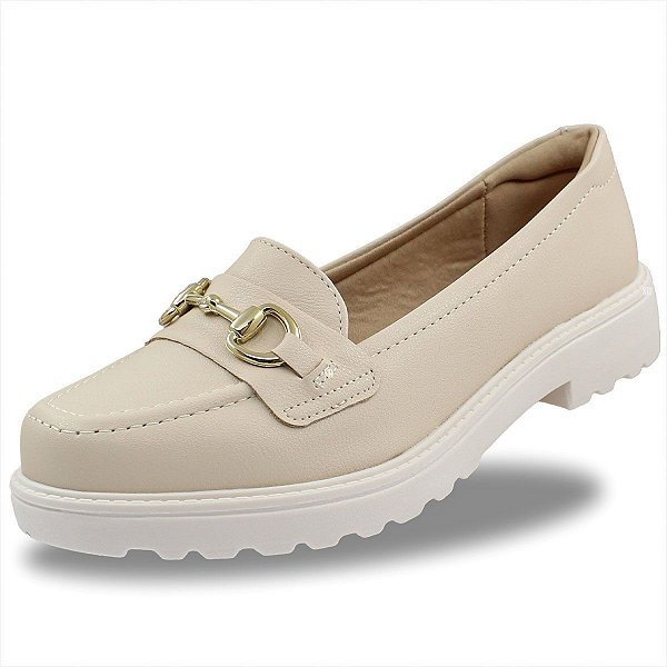 Mocassim Modare Tratorado Feminino - Creme