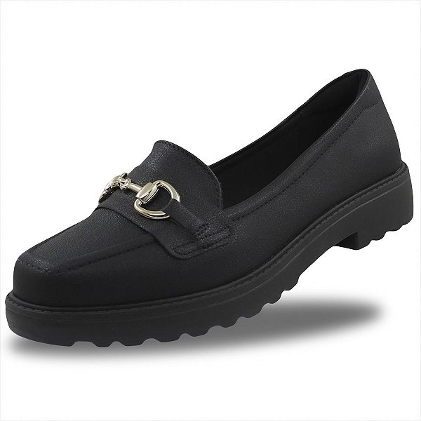Mocassim Modare Tratorado Feminino - Preto