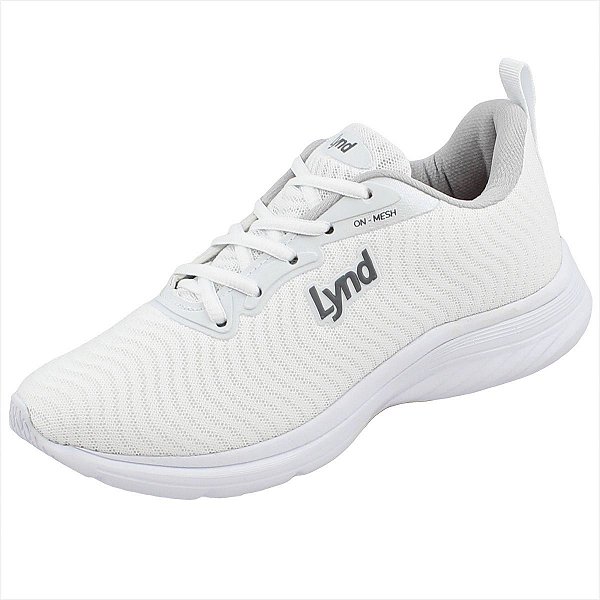 Tênis Lynd On-Mesh Feminino - Branco/Prata