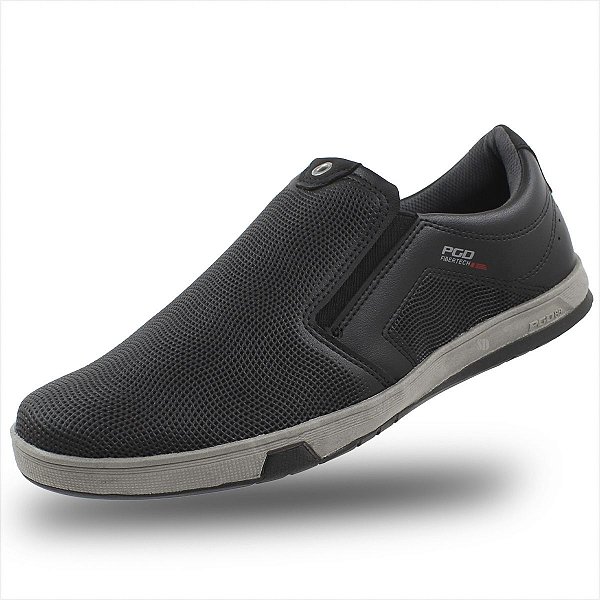 Sapatênis Pegada Slip on Masculino - Importado Preto/Nob PR
