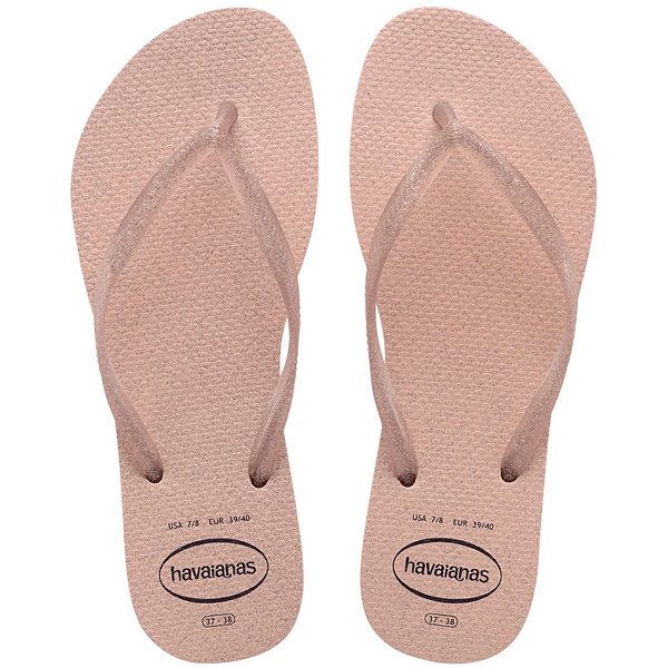 Chinelo Havaianas Slim Gloss Feminino - Rosa Ballet