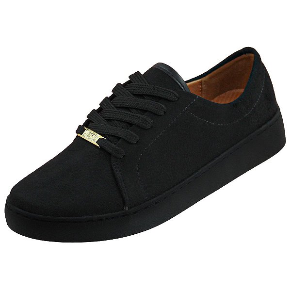 Tênis Vizzano Casual Camurça Feminino - Preto