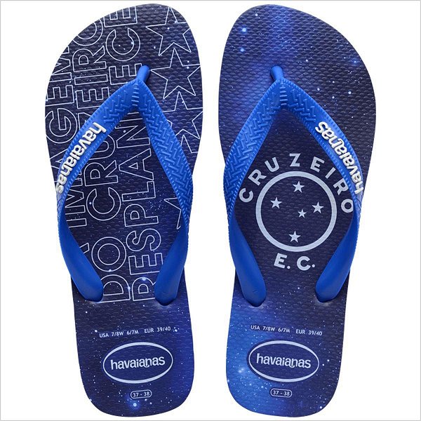 Chinelo Havaianas Top Times Cruzeiro - Azul