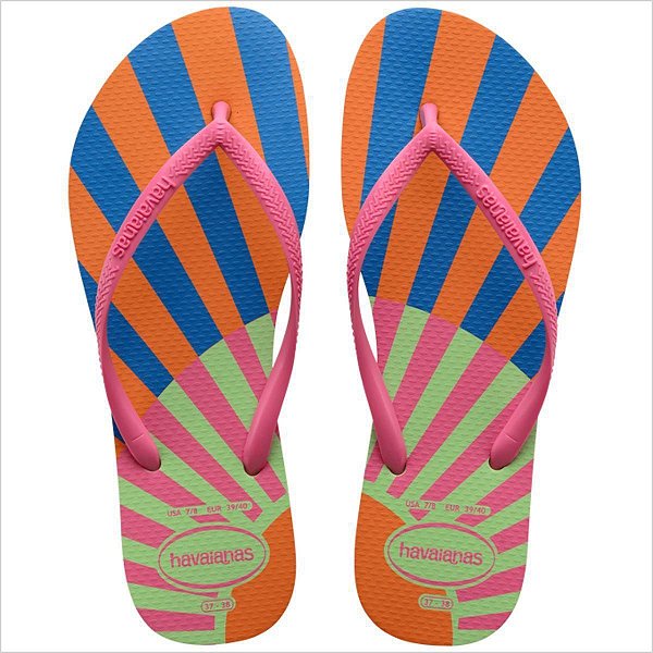 Chinelo Havaianas Slim Harmony Feminino - Citronela