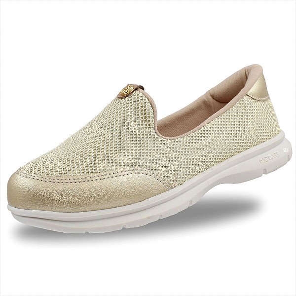 Tênis Modare Tec Tela Feminino - Dourado