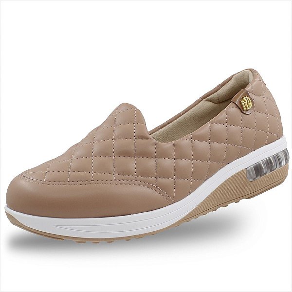 Tênis Modare Slip On Com Gel Tech Feminino - Nude