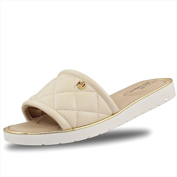 Chinelo Slide Modare Linha Ultraconforto Feminino - Creme