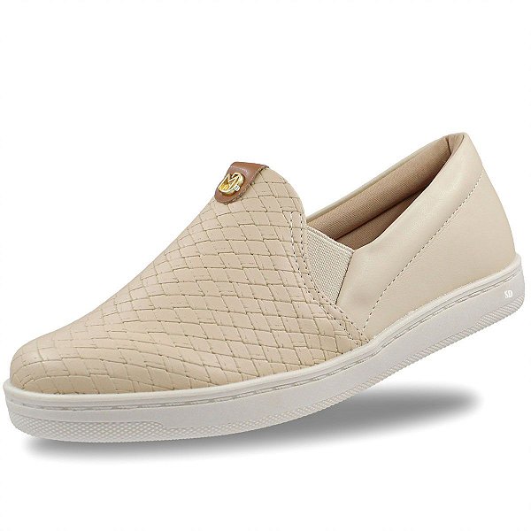 Tênis Modare Ultraconforto Slip on Feminino - Creme