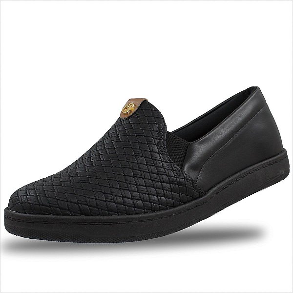 Tênis Modare Ultraconforto Slip on Feminino - Preto