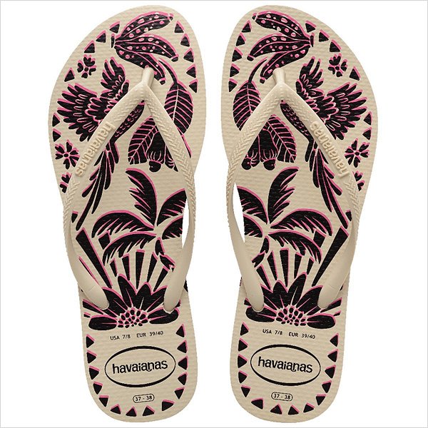 Havaianas Slim Tucano FC Ref:4148970 - Bege Palha
