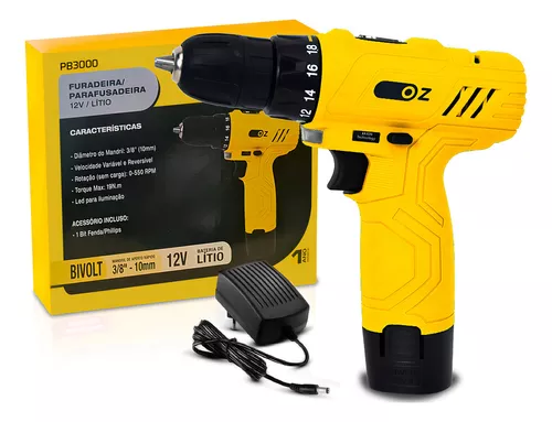 Furadeira e Parafusadeira a Bateria 3/8  -  Locação