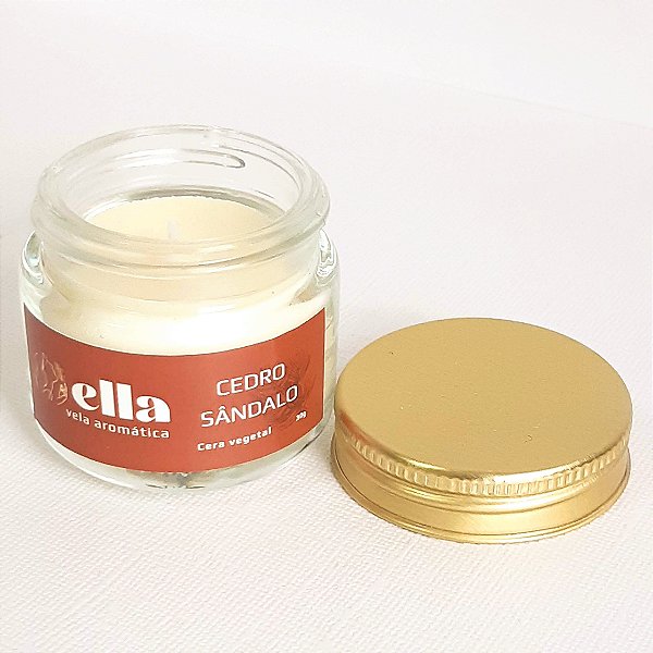 VELA AROMÁTICA CEDRO E SÂNDALO 30G
