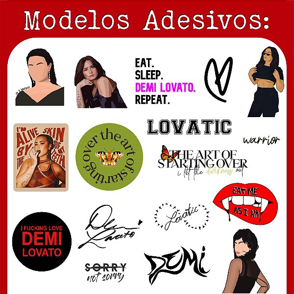 Adesivo Demi Lovato