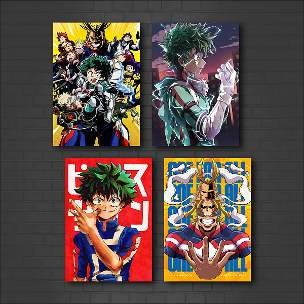Placa Decorativa Boku no Hero Academia / My Hero Academy