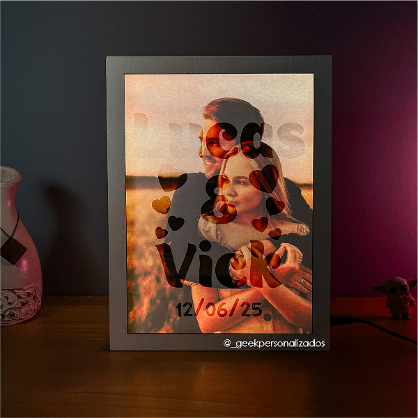 Luminária Quadro com Foto Personalizada
