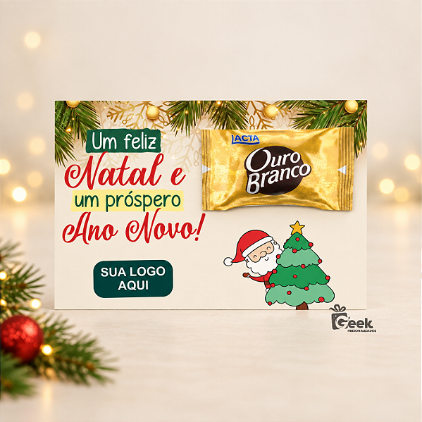 Cartão de Natal Bombons