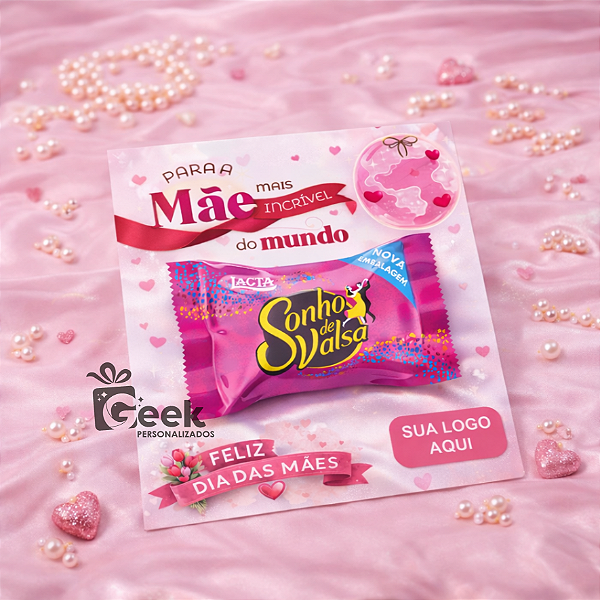 Cartão para Bombom - Dia das Mães