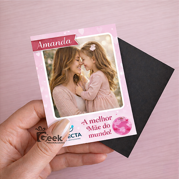 Foto com imã - Dia das Mães