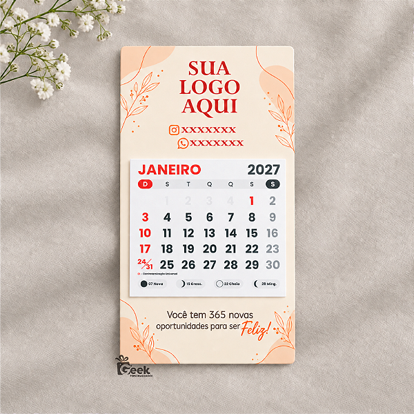 Mini Calendário 2027