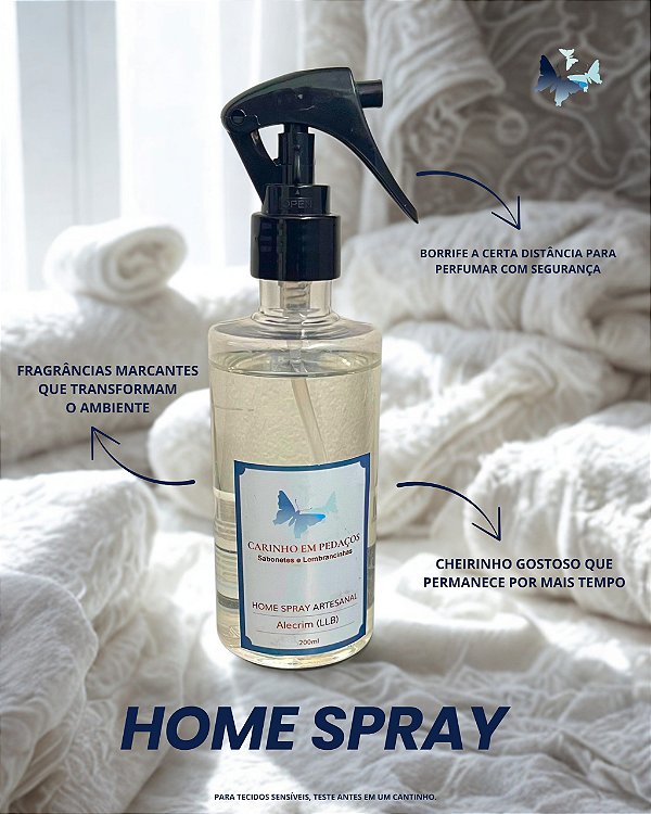 Home Spray | Aromatizador para Ambientes, Tecido e Carro | 200ml