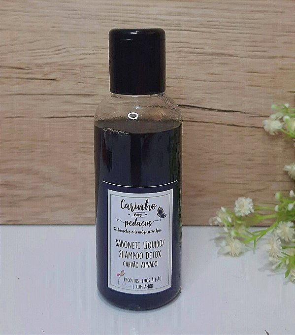 Shampoo Artesanal com Carvão Ativado | Detox e Limpeza Profunda