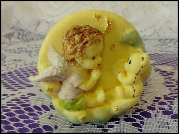 Kit de Sabonete Artesanal Anjo e Ursinho | Um Pedacinho de Céu para sua Festa