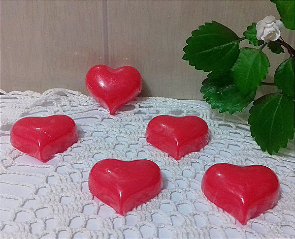 Kit Sabonete Artesanal Coração Delicado | Lembrancinha Perfumada e Cheia de Amor