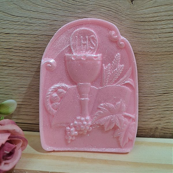 Kit Sabonete Artesanal Eucaristia | Lembrancinha Primeira Comunhão e Crisma