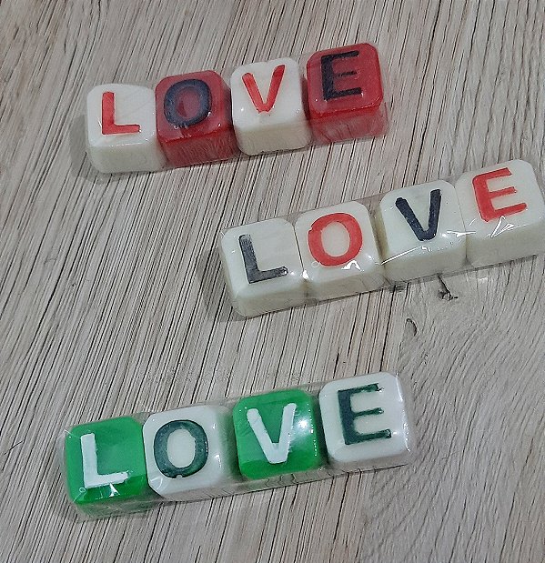 Kit Sabonete Letras Cubo | Lembrancinha Personalizada e Criativa
