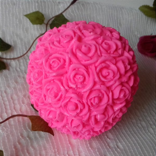 Esfera de Rosas em Sabonete Artesanal | A Elegância em Cada Detalhe
