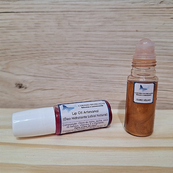 Lip Oil Brilho de Seda | Óleo Hidratante Labial Natural