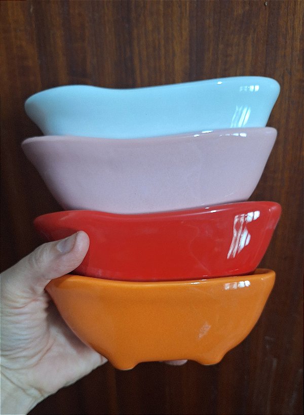 Mini Banheira de Cerâmica Decorativa | Para Kits e Lembrancinhas