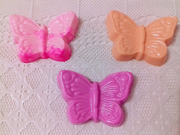 Kit Sabonete Artesanal Pequena Borboleta | Mini Lembrancinha