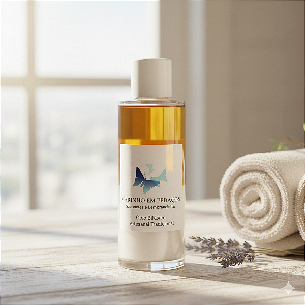 Óleo Bifásico Artesanal | Nutrição e Demaquilante Completo