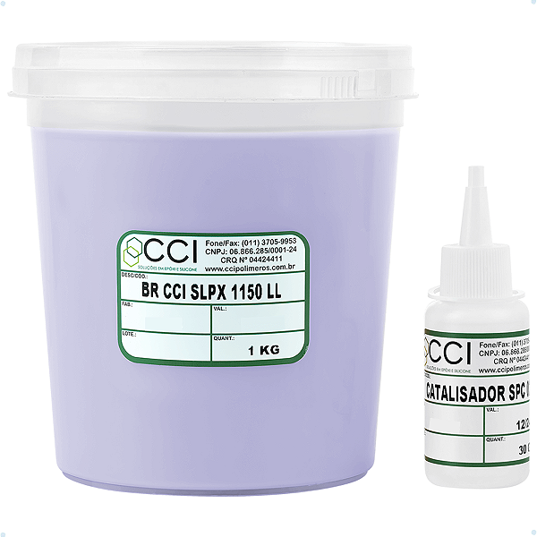 Borracha de Silicone ShoreA 10-15 Para Moldes Resina Epóxi com Catalisador